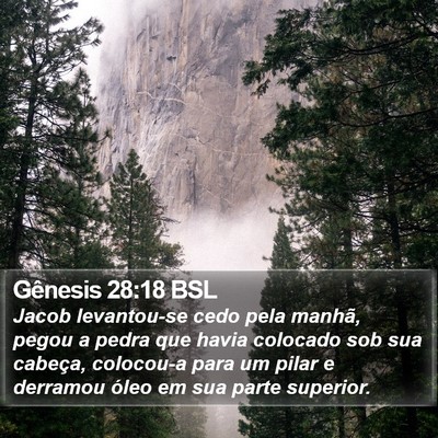 Gênesis 28:18 BSL Bible Verse Image