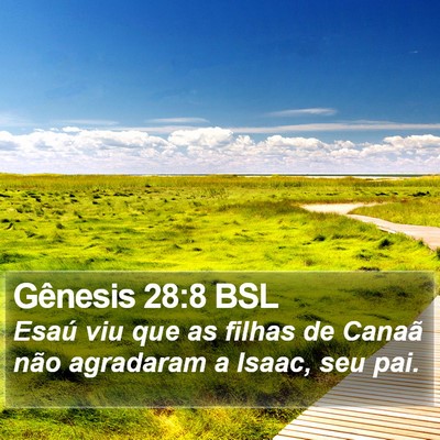 Gênesis 28:8 BSL Bible Verse Image