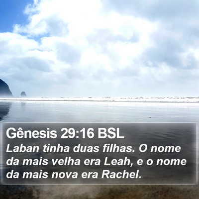 Gênesis 29:16 BSL Bible Verse Image