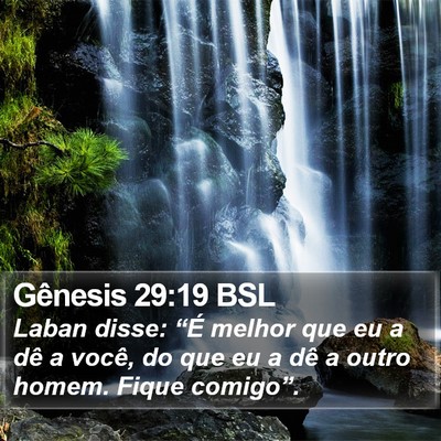 Gênesis 29:19 BSL Bible Verse Image