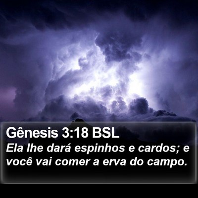 Gênesis 3:18 BSL Bible Verse Image