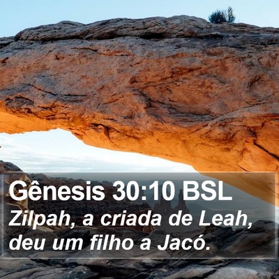 Gênesis 30:10 BSL Bible Verse Image
