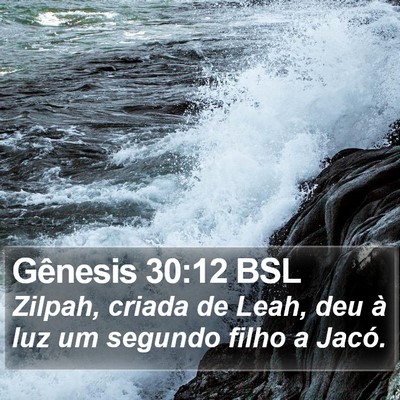 Gênesis 30:12 BSL Bible Verse Image