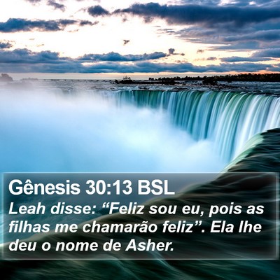 Gênesis 30:13 BSL Bible Verse Image