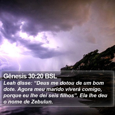 Gênesis 30:20 BSL Bible Verse Image