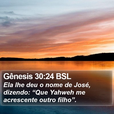 Gênesis 30:24 BSL Bible Verse Image