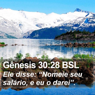 Gênesis 30:28 BSL Bible Verse Image