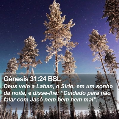 Gênesis 31:24 BSL Bible Verse Image