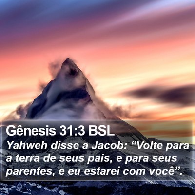 Gênesis 31:3 BSL Bible Verse Image