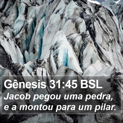 Gênesis 31:45 BSL Bible Verse Image