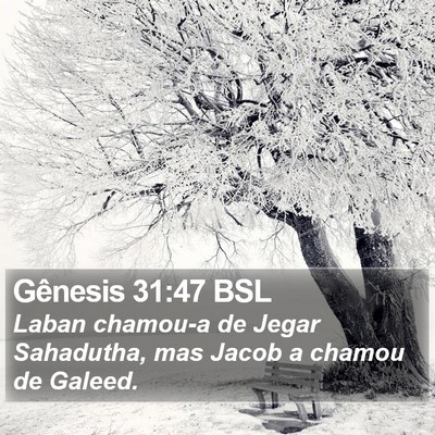Gênesis 31:47 BSL Bible Verse Image