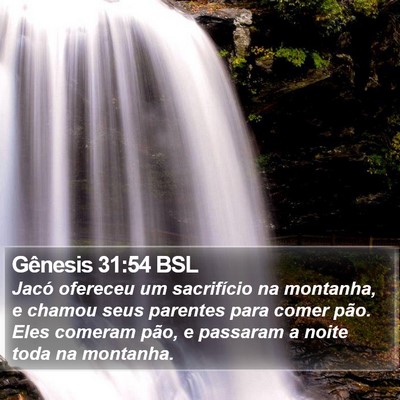 Gênesis 31:54 BSL Bible Verse Image