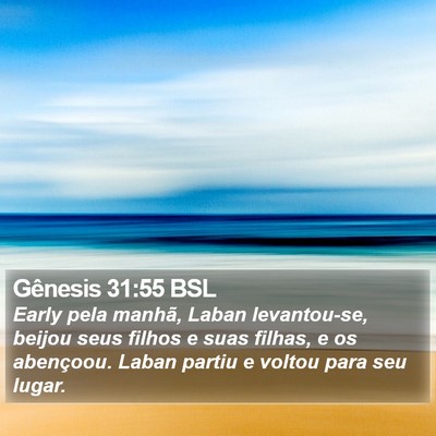 Gênesis 31:55 BSL Bible Verse Image