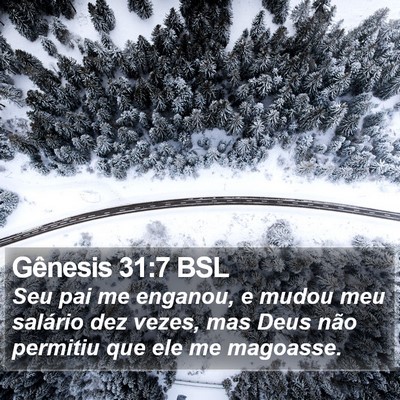 Gênesis 31:7 BSL Bible Verse Image