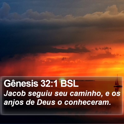 Gênesis 32:1 BSL Bible Verse Image