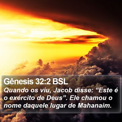Gênesis 32:2 BSL Bible Verse Image