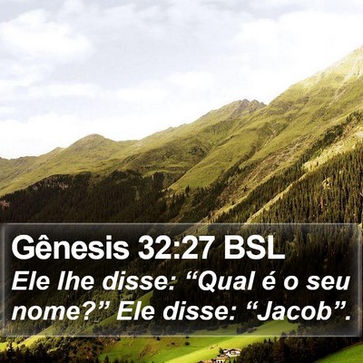 Gênesis 32:27 BSL Bible Verse Image