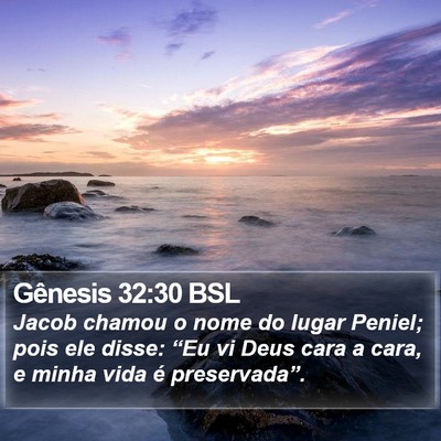 Gênesis 32:30 BSL Bible Verse Image