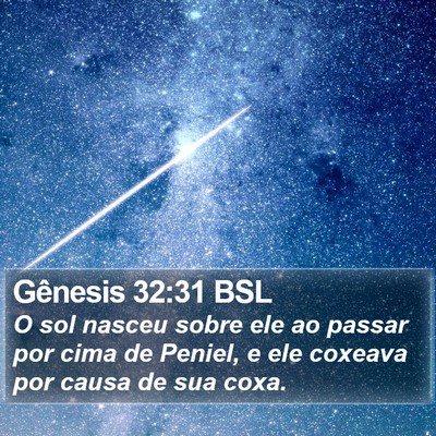 Gênesis 32:31 BSL Bible Verse Image