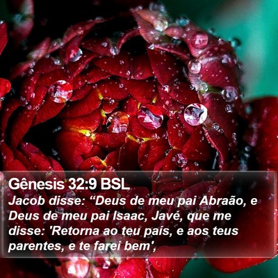 Gênesis 32:9 BSL Bible Verse Image