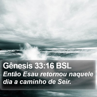 Gênesis 33:16 BSL Bible Verse Image