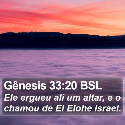 Gênesis 33:20 BSL Bible Verse Image