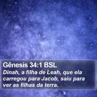 Gênesis 34:1 BSL Bible Verse Image