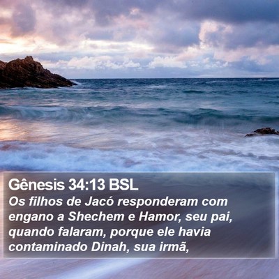 Gênesis 34:13 BSL Bible Verse Image