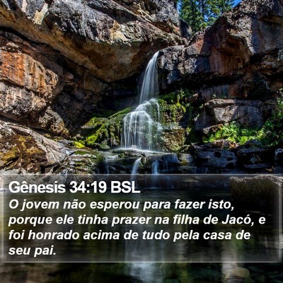 Gênesis 34:19 BSL Bible Verse Image