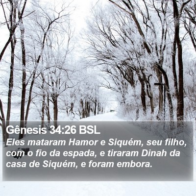 Gênesis 34:26 BSL Bible Verse Image