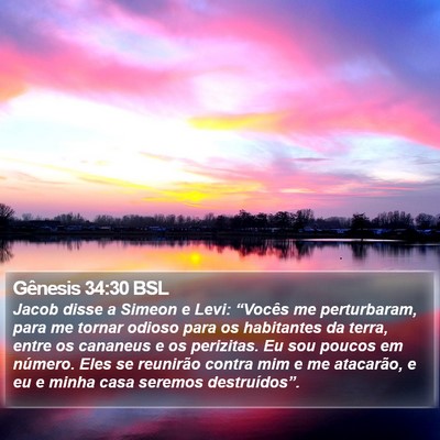 Gênesis 34:30 BSL Bible Verse Image