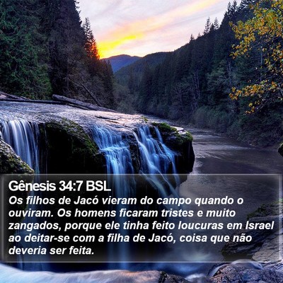 Gênesis 34:7 BSL Bible Verse Image