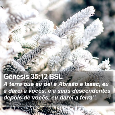 Gênesis 35:12 BSL Bible Verse Image