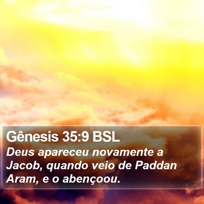 Gênesis 35:9 BSL Bible Verse Image