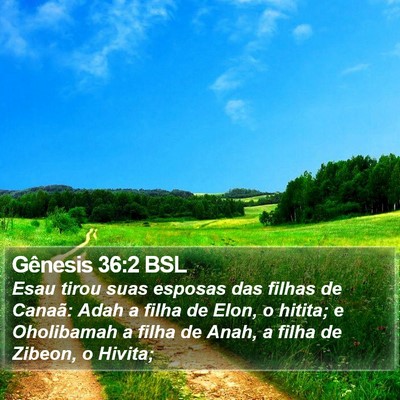 Gênesis 36:2 BSL Bible Verse Image