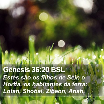 Gênesis 36:20 BSL Bible Verse Image