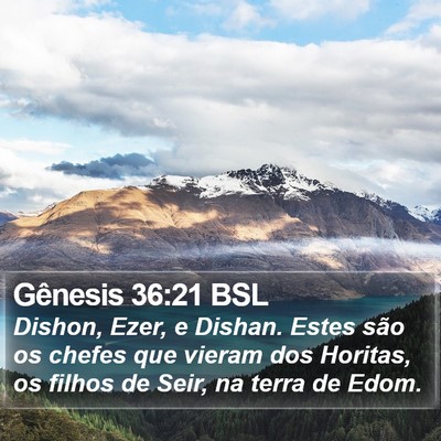 Gênesis 36:21 BSL Bible Verse Image