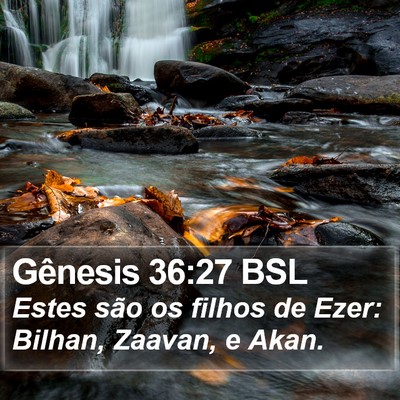 Gênesis 36:27 BSL Bible Verse Image