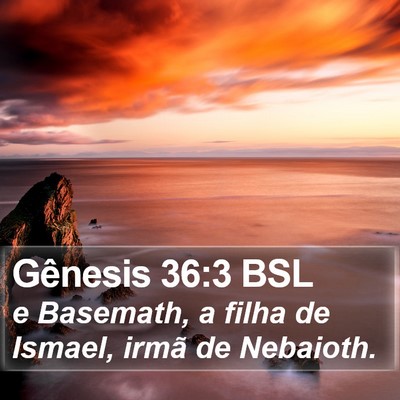 Gênesis 36:3 BSL Bible Verse Image