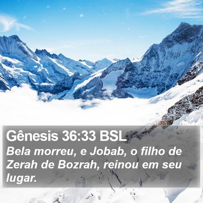 Gênesis 36:33 BSL Bible Verse Image