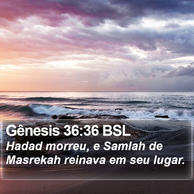 Gênesis 36:36 BSL Bible Verse Image