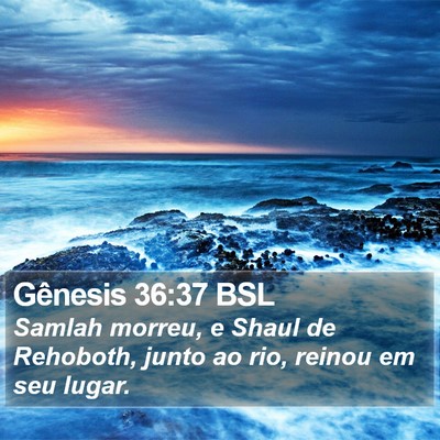 Gênesis 36:37 BSL Bible Verse Image