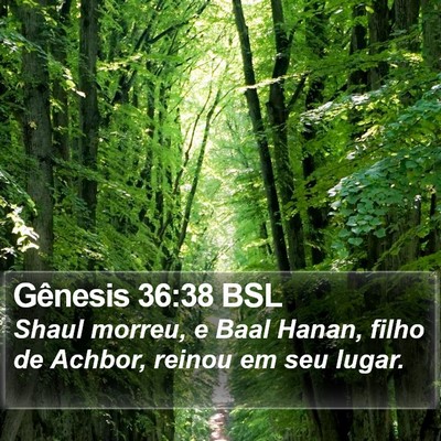 Gênesis 36:38 BSL Bible Verse Image