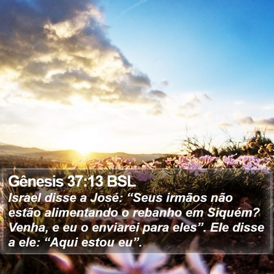 Gênesis 37:13 BSL Bible Verse Image