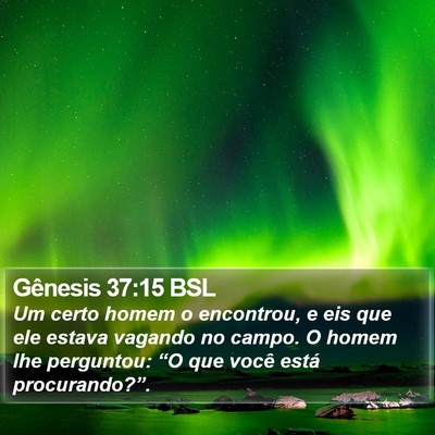 Gênesis 37:15 BSL Bible Verse Image