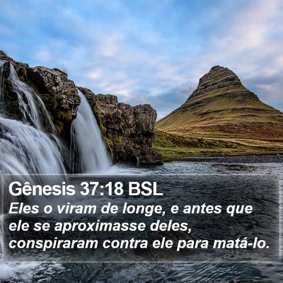 Gênesis 37:18 BSL Bible Verse Image