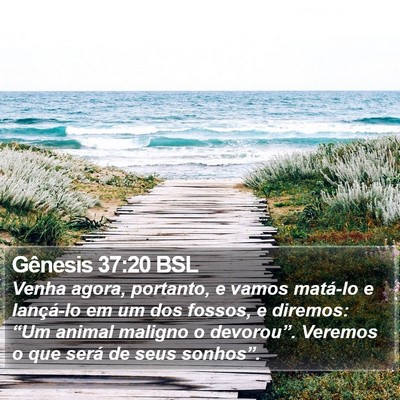 Gênesis 37:20 BSL Bible Verse Image