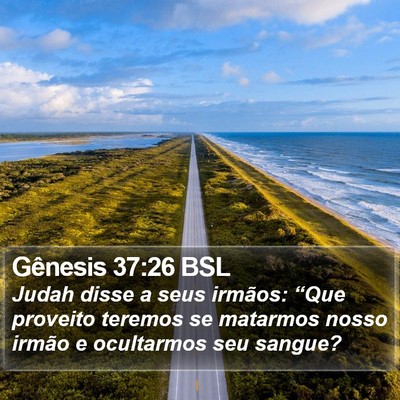 Gênesis 37:26 BSL Bible Verse Image