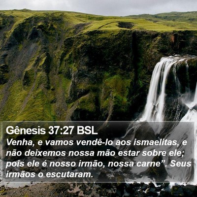 Gênesis 37:27 BSL Bible Verse Image