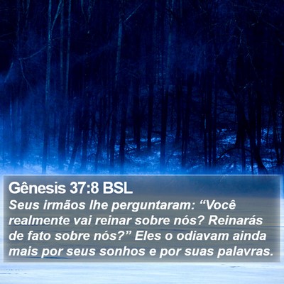 Gênesis 37:8 BSL Bible Verse Image